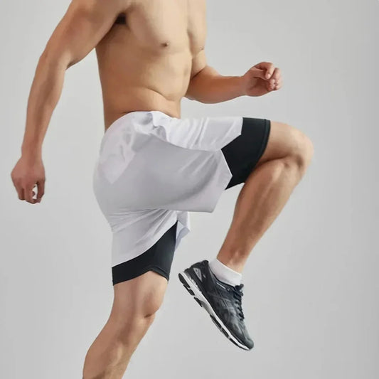 Men 2 In 1 Sport Shorts