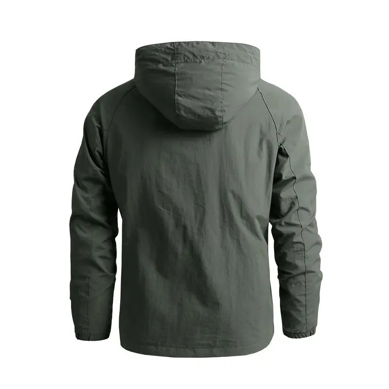 Men Hooded Windbreaker Jacket