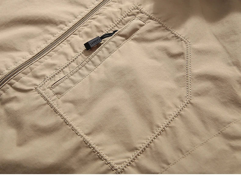 Men Hooded Windbreaker Jacket