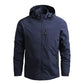 Men Hooded Windbreaker Jacket