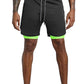 Men Double Layer Sport Shorts