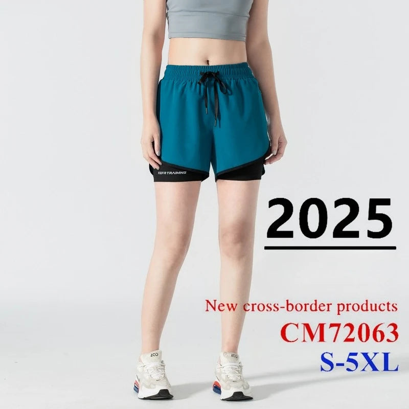 Women 2 In 1 Yoga Shorts
