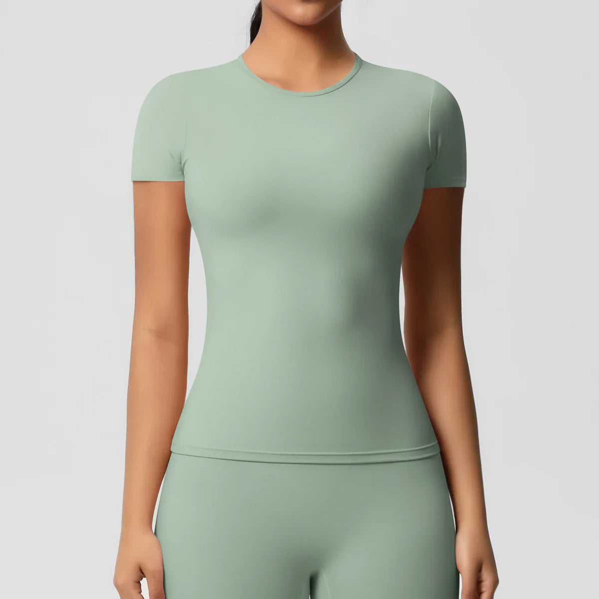 Women Short Sleeve Yoga Tee