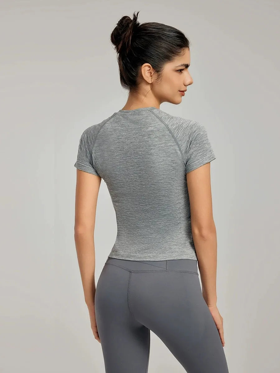 Women Seamless Sport T Shirt