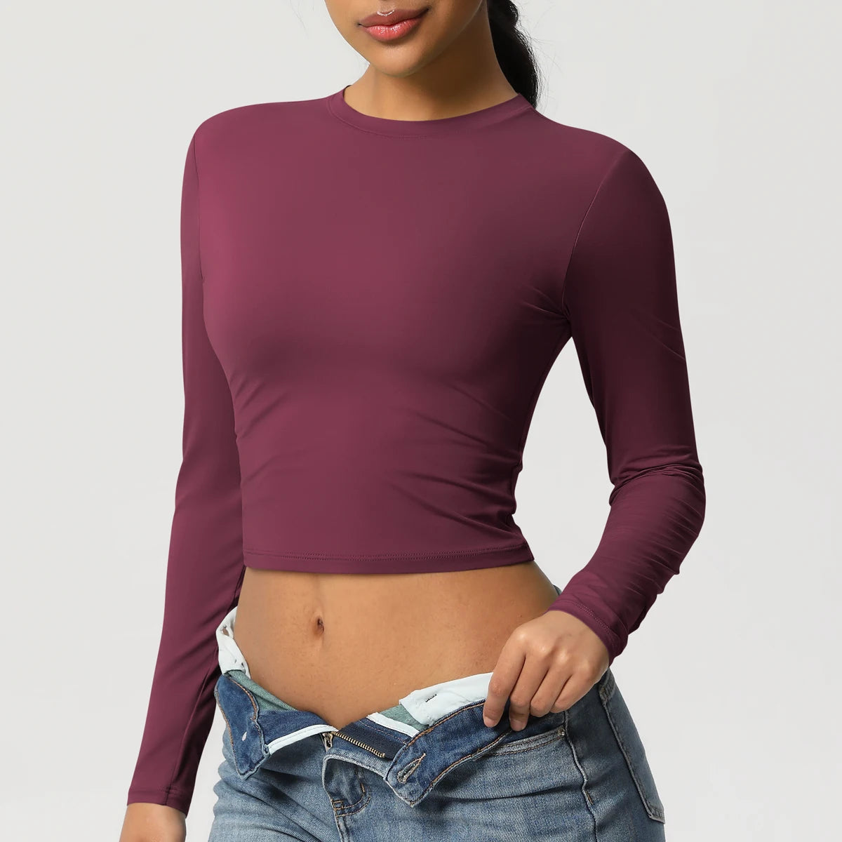 Women Long Sleeve Yoga Top
