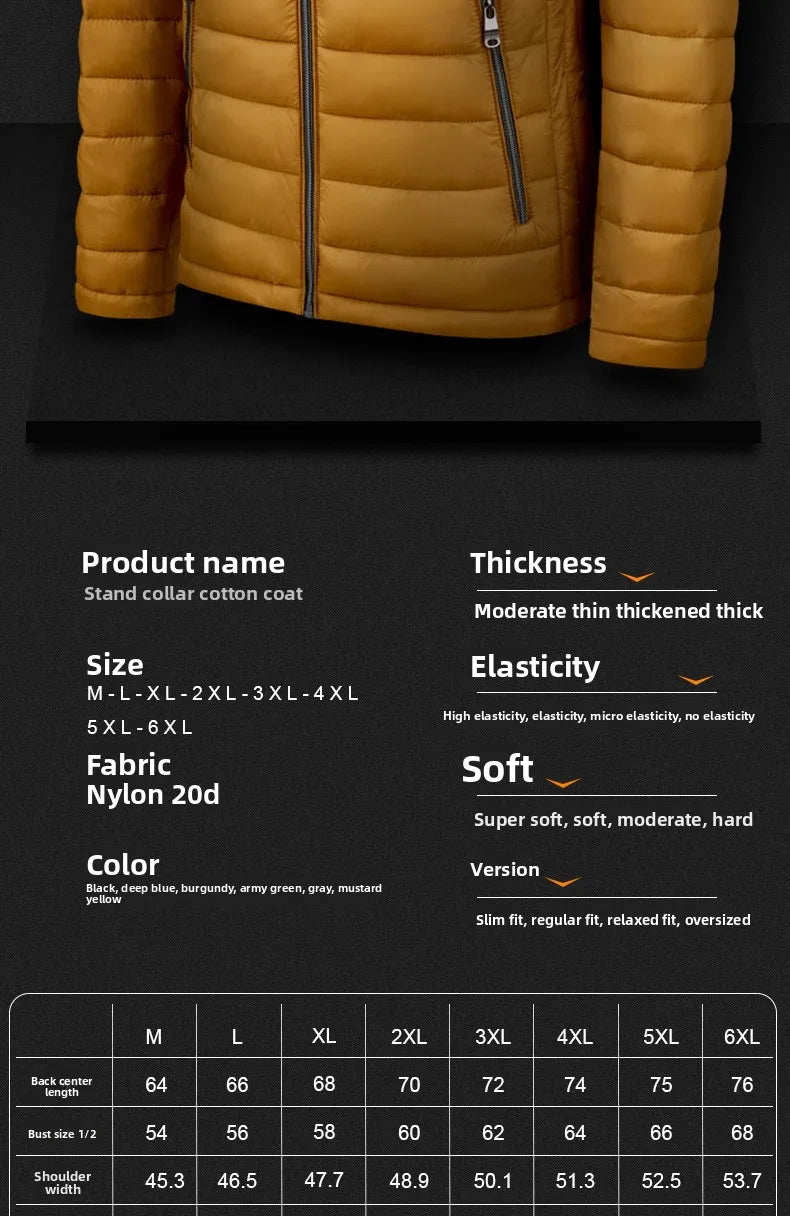 Men Lightweight Cotton Jacket