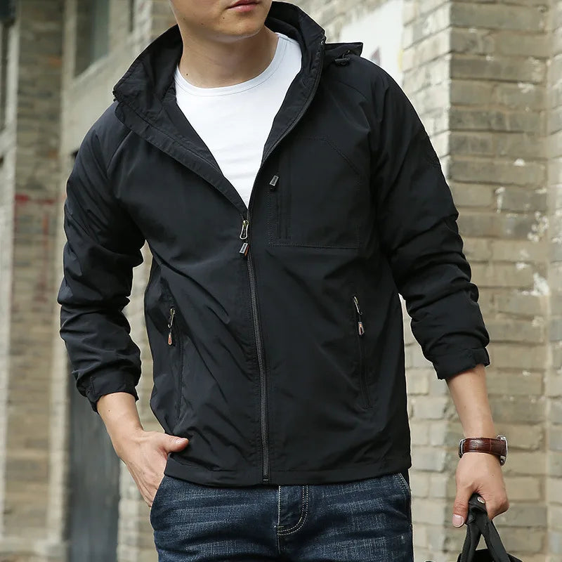 Men Waterproof Windbreaker Jacket