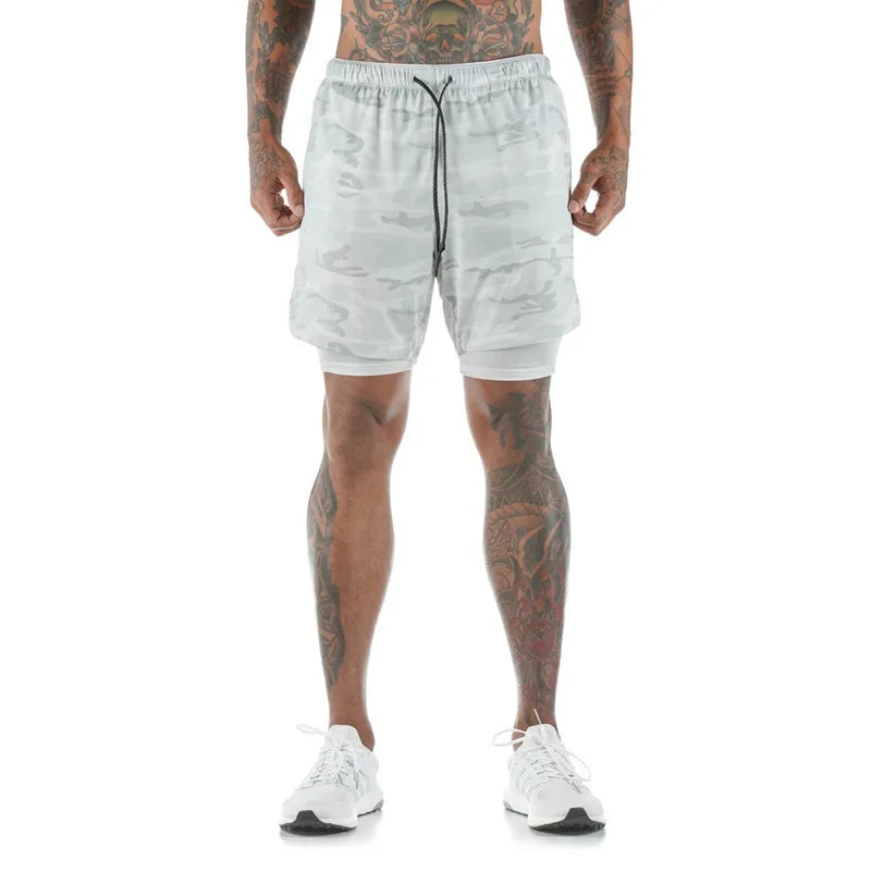 Men Double Layer Shorts