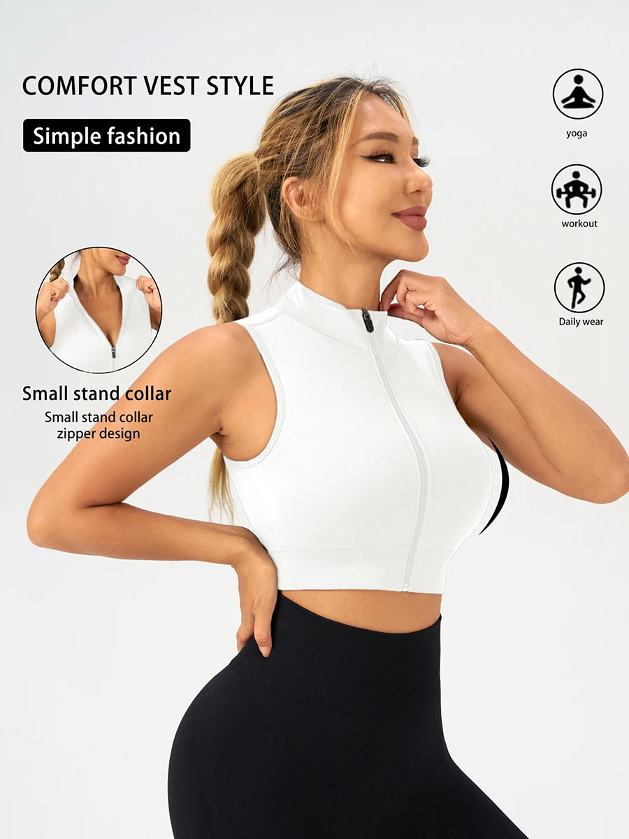 Women Sleeveless Gym Top