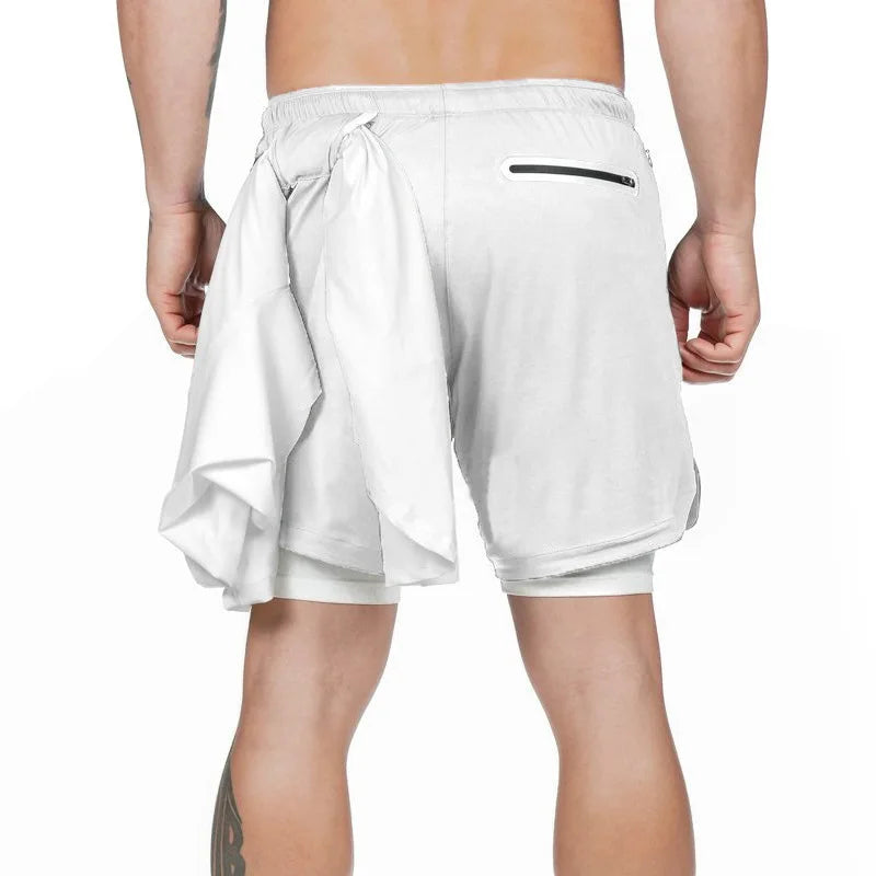 Men Double Layer Shorts