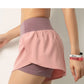 Women Double Layer Shorts
