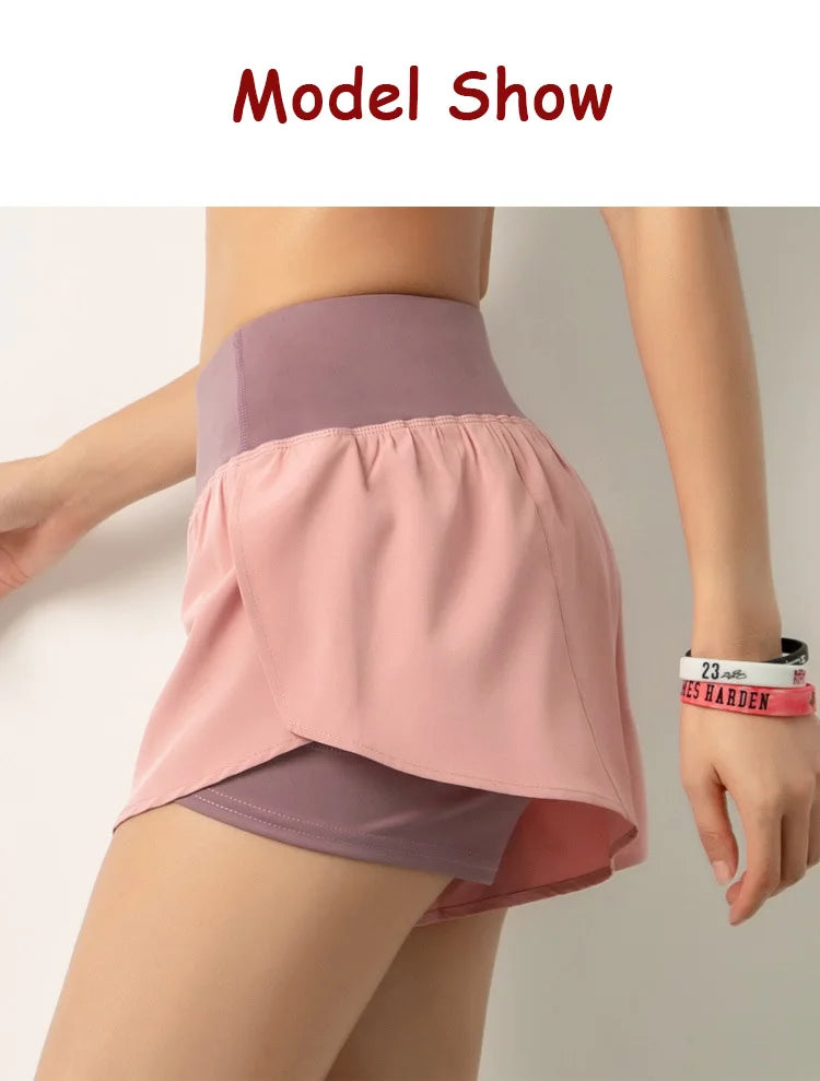 Women Double Layer Shorts