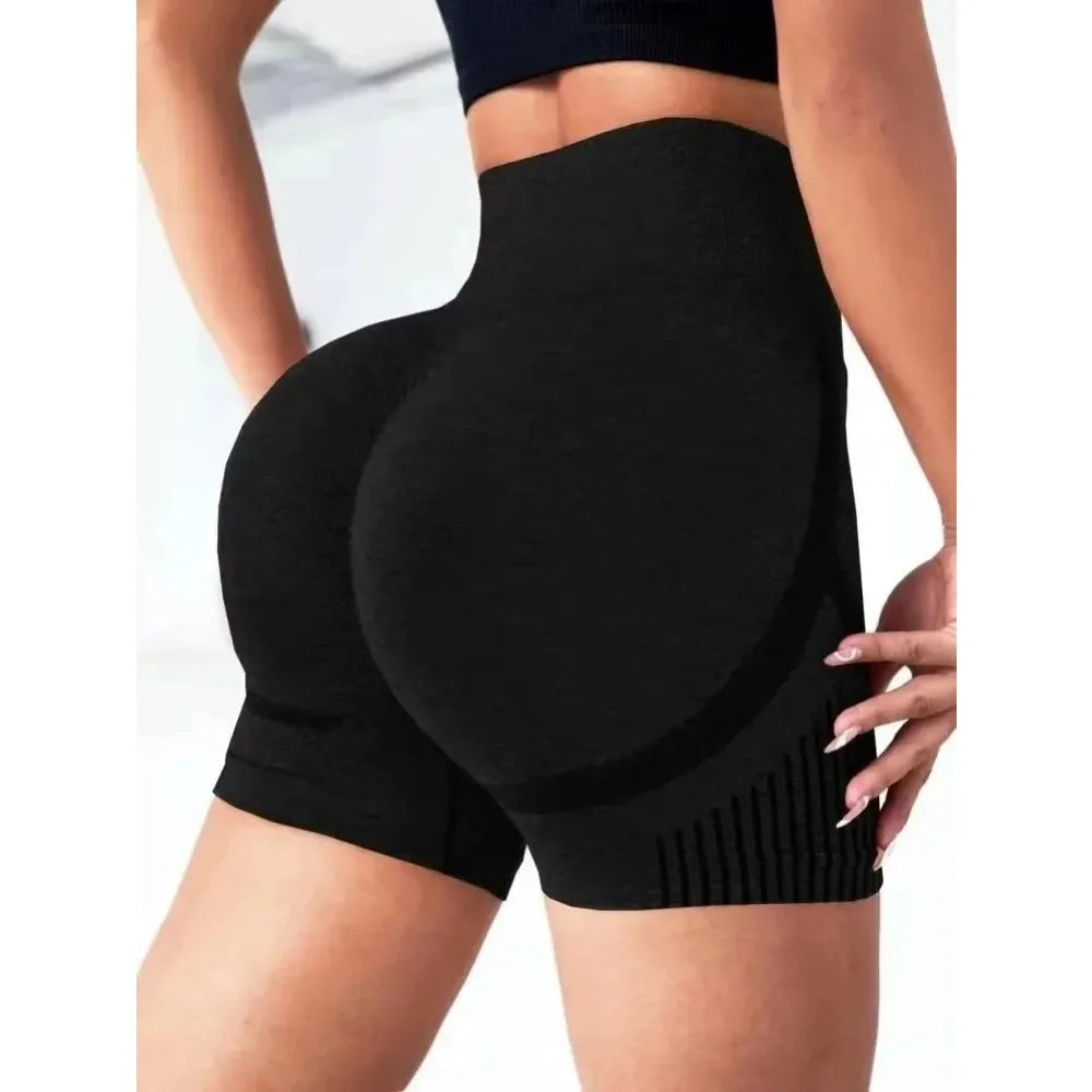 Women High Waist Yoga Shorts