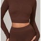 Women Long Sleeve Yoga Shirt