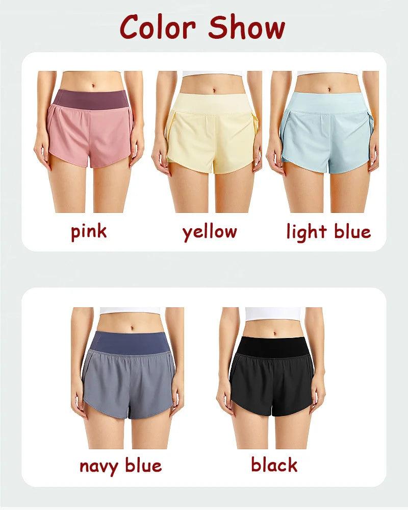 Women Double Layer Shorts