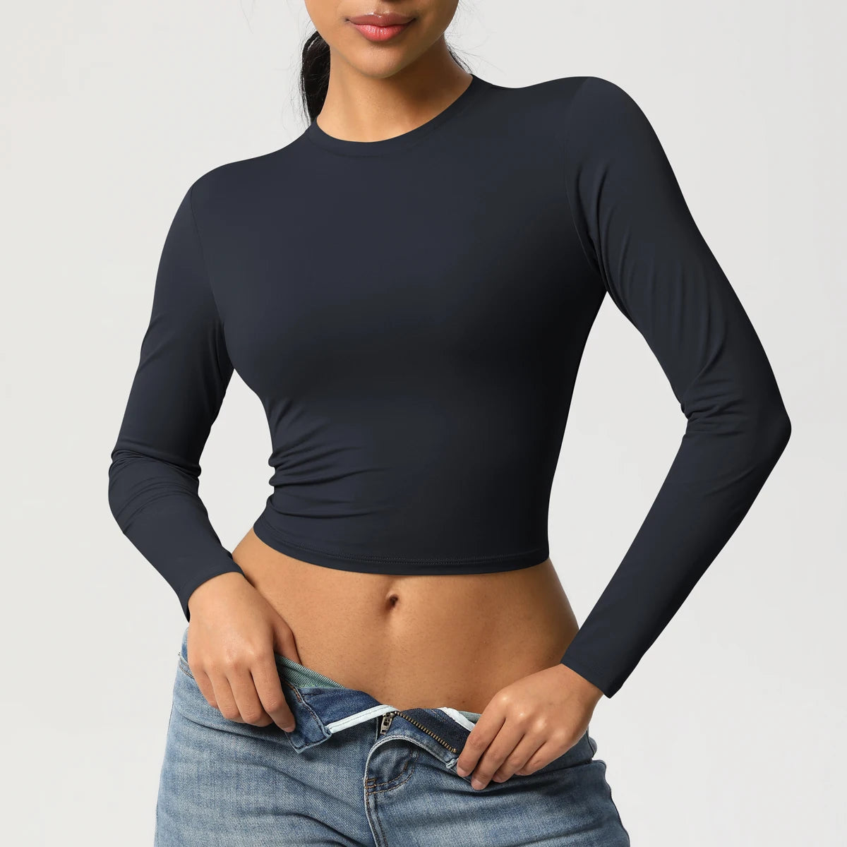Women Long Sleeve Yoga Top