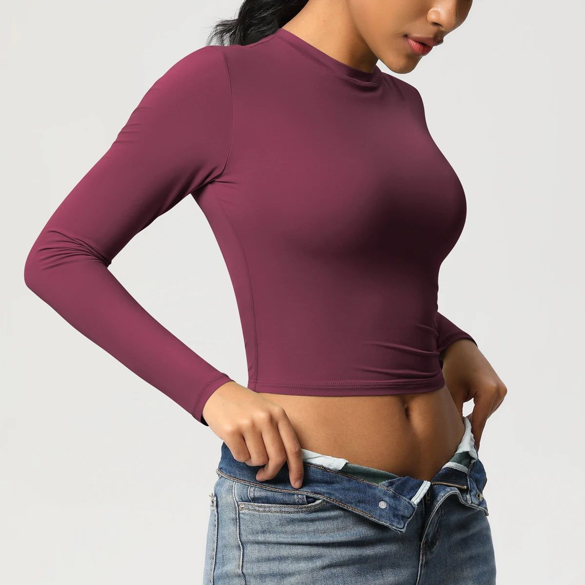 Women Long Sleeve Yoga Top