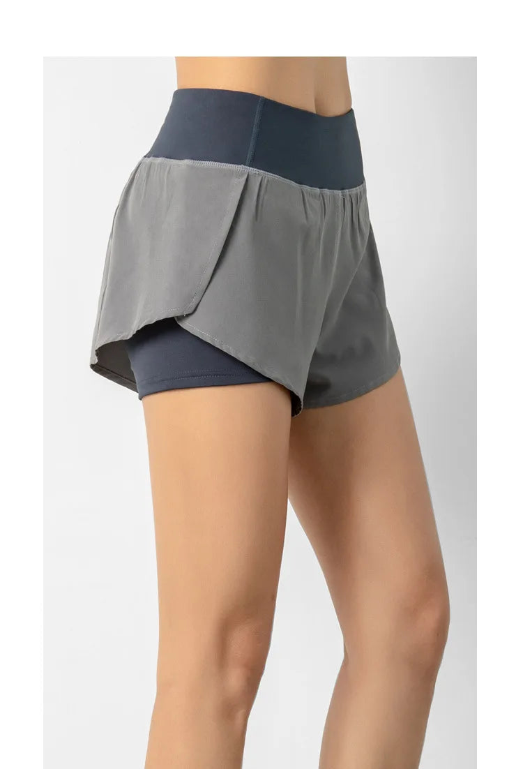 Women Double Layer Shorts