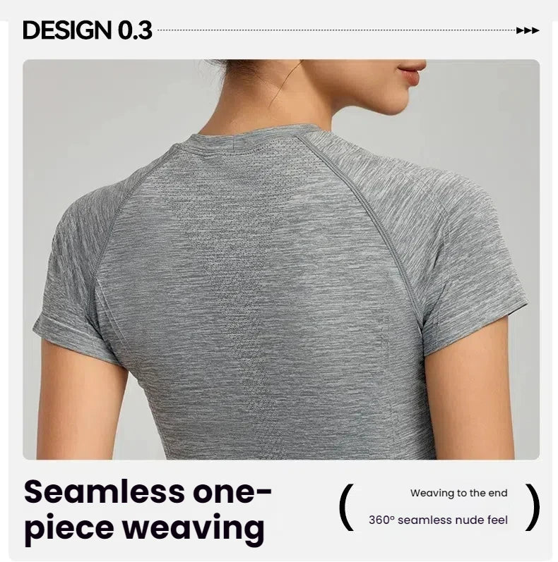 Women Seamless Sport T Shirt