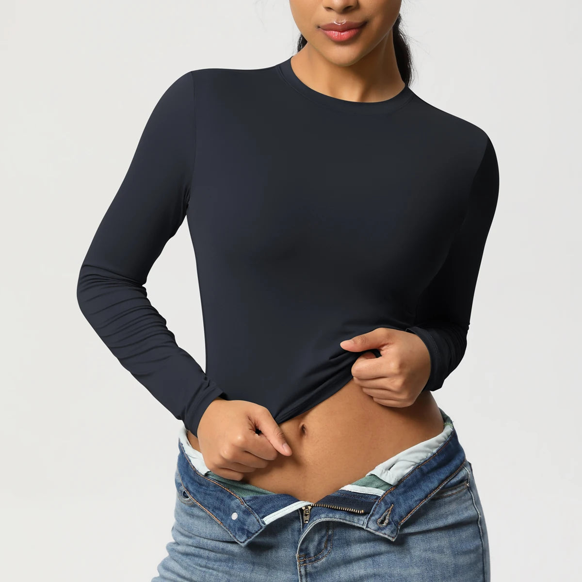 Women Long Sleeve Yoga Top