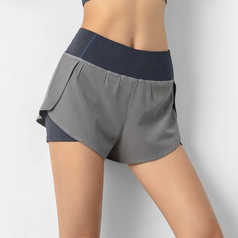 Women Double Layer Shorts