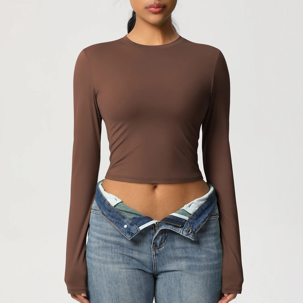 Women Long Sleeve Yoga Top