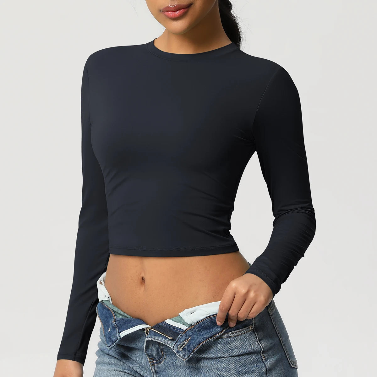 Women Long Sleeve Yoga Top