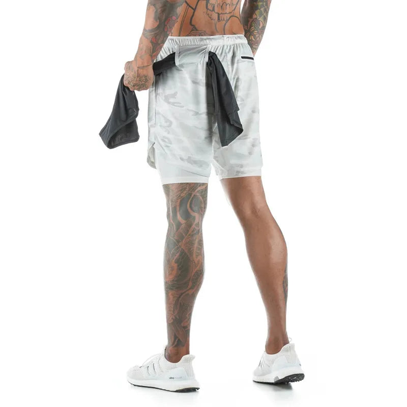 Men Double Layer Shorts