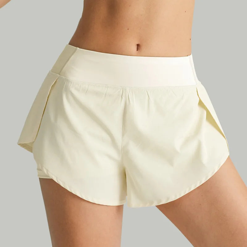 Women Double Layer Shorts