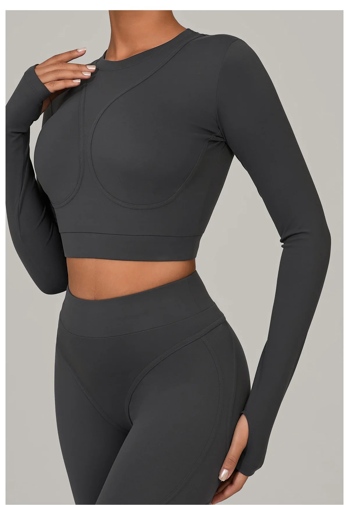 Women Long Sleeve Yoga Shirt