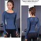 Women Long Sleeve Gym Top