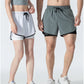 Women 2 In 1 Yoga Shorts