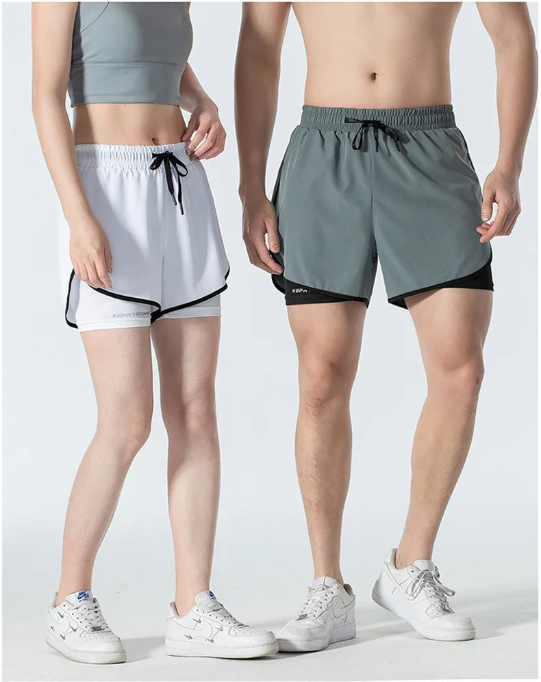 Women 2 In 1 Yoga Shorts