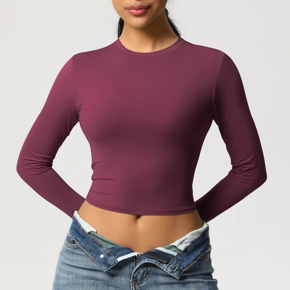 Women Long Sleeve Yoga Top