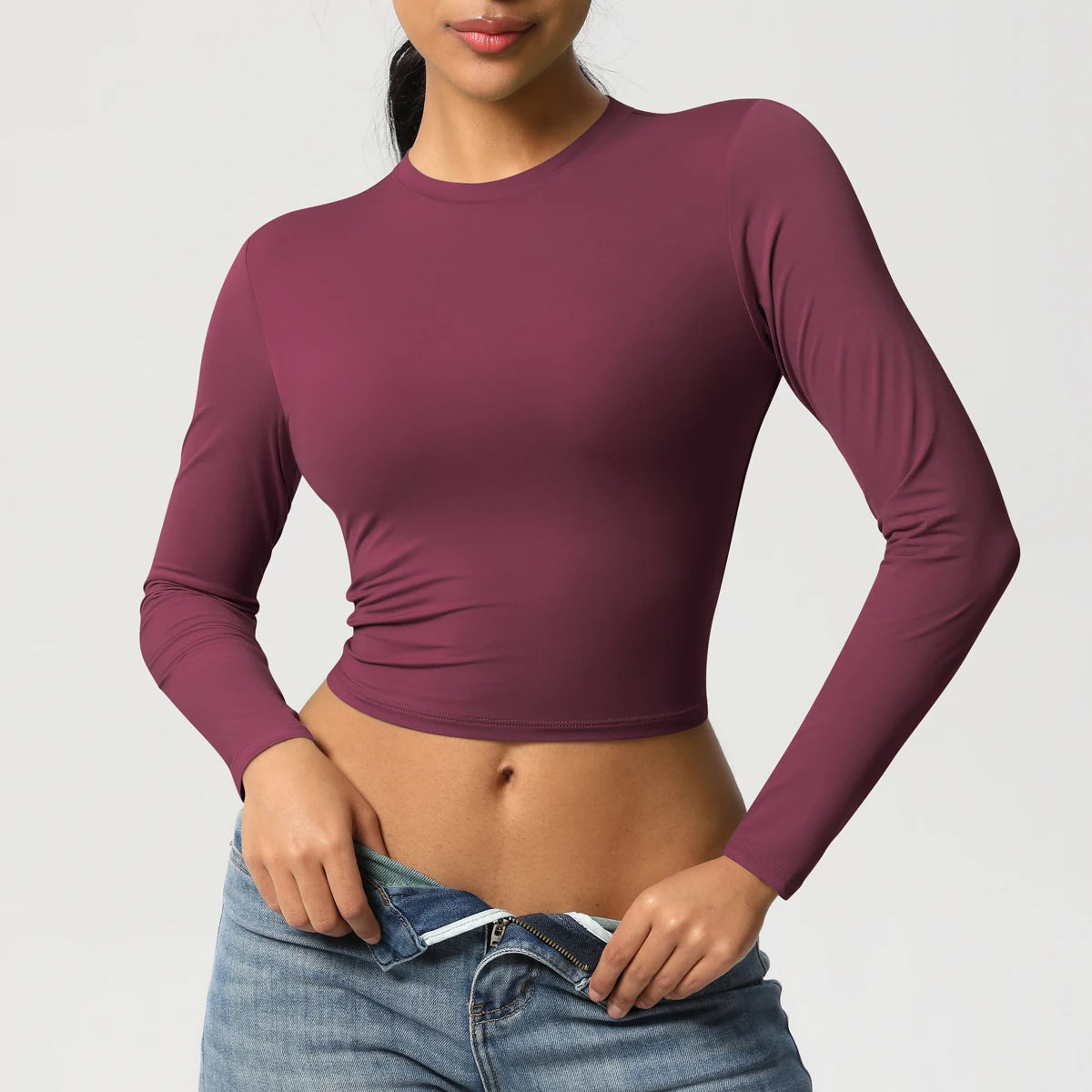 Women Long Sleeve Yoga Top