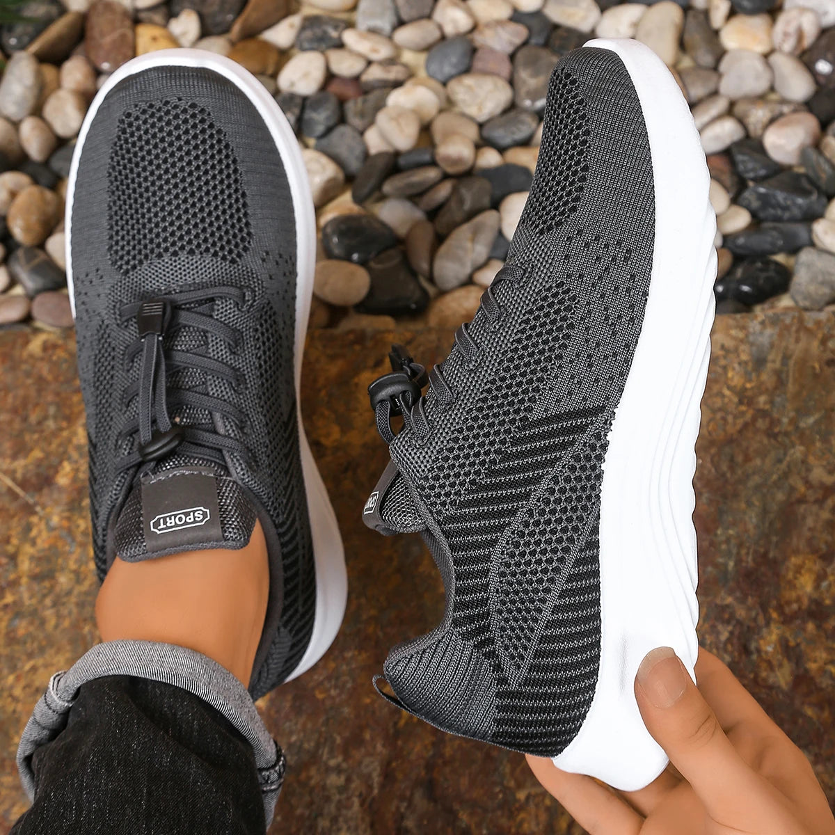 Men Casual Rubber Sneakers