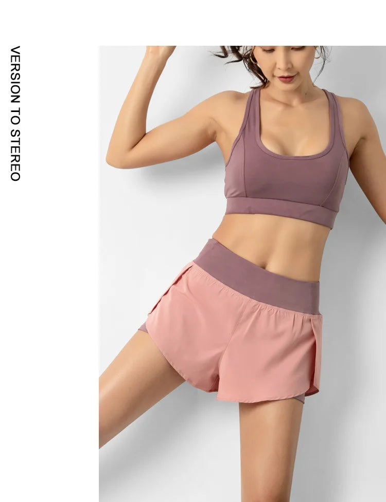 Women Double Layer Shorts