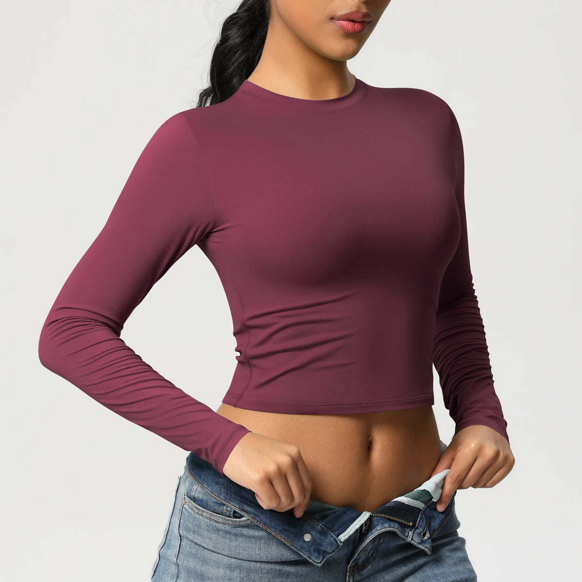 Women Long Sleeve Yoga Top