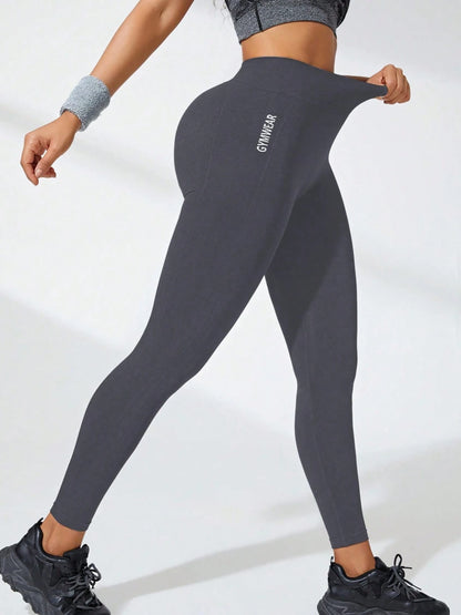 Women Letter Yoga Leggings