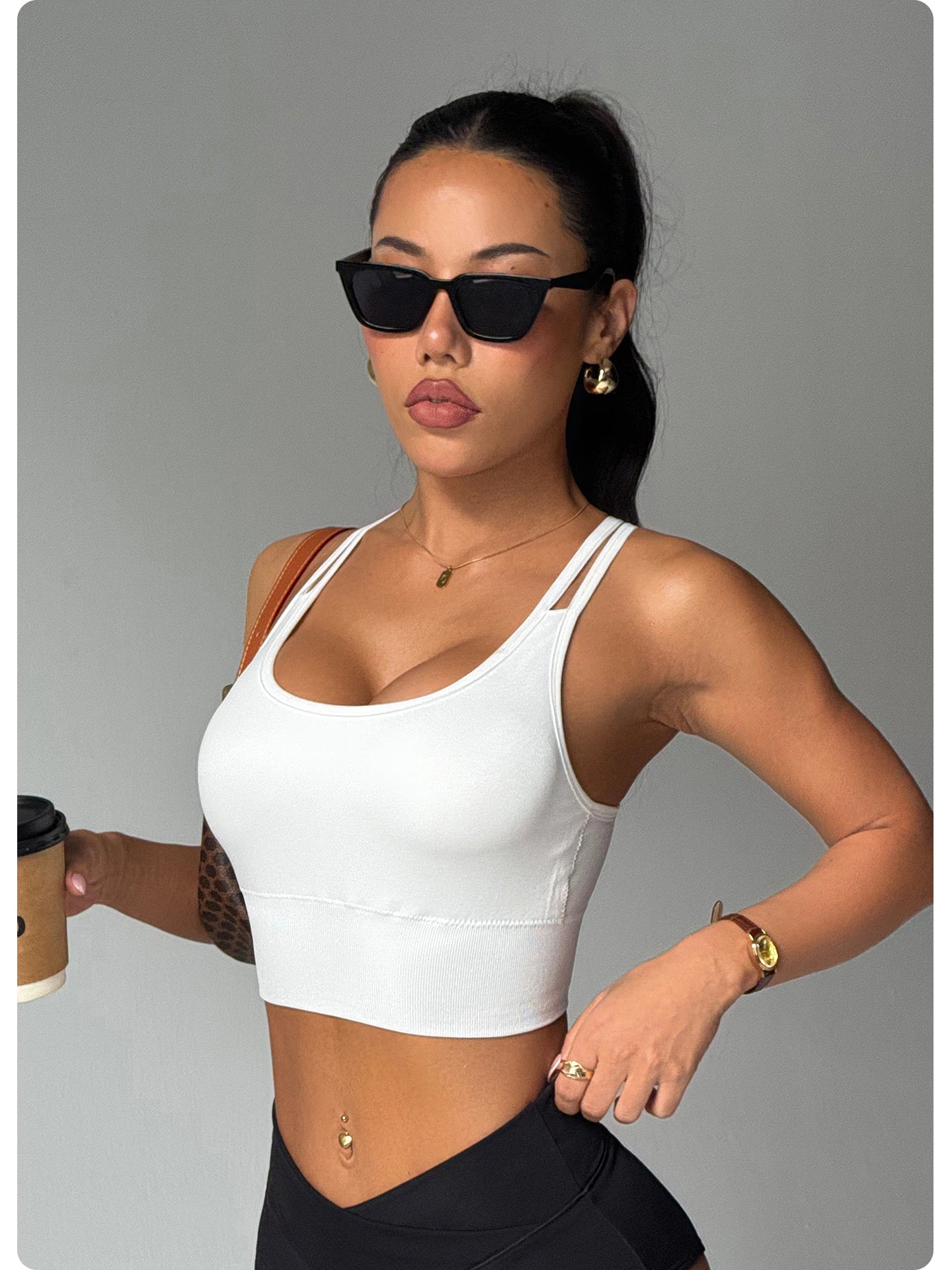 Women Cross Back Sports Bra
