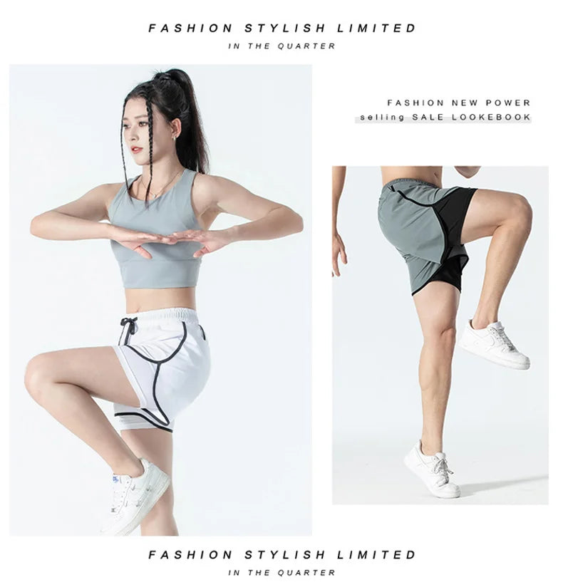 Women 2 In 1 Yoga Shorts