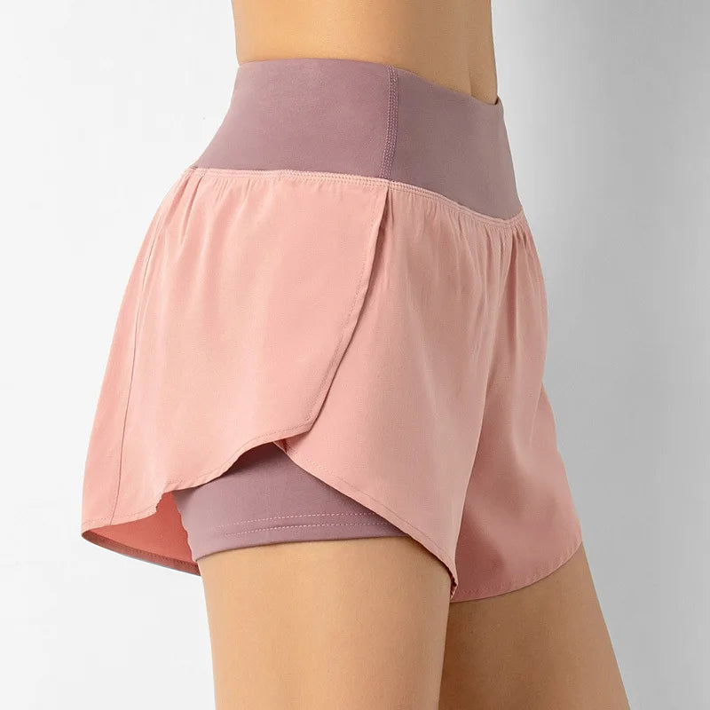 Women Double Layer Shorts