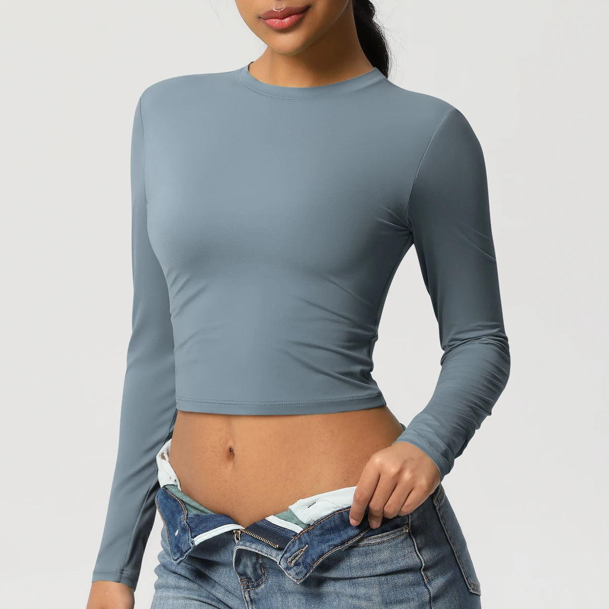 Women Long Sleeve Yoga Top
