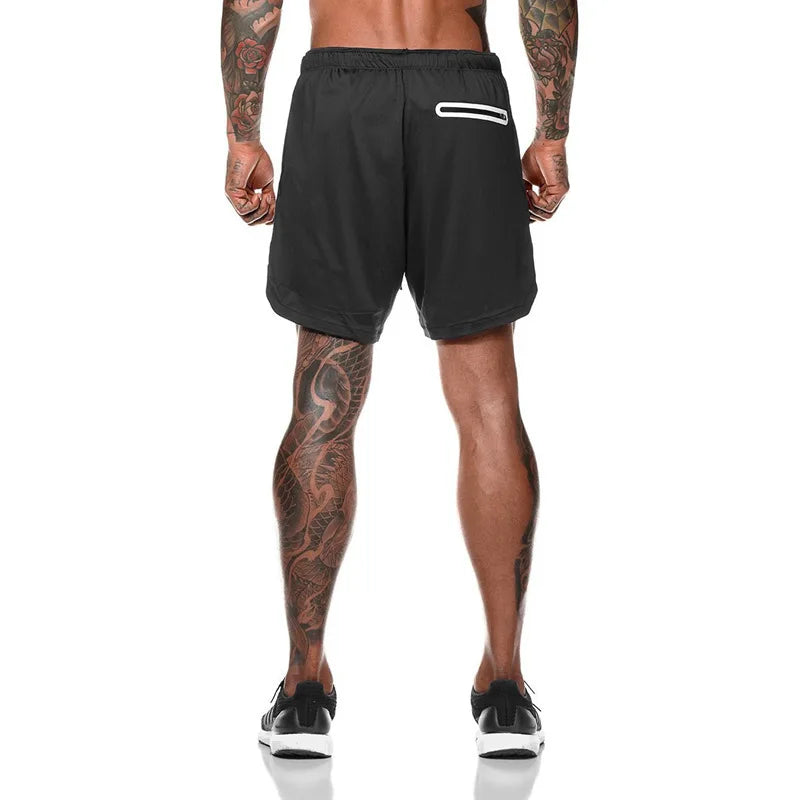 Men Double Layer Shorts