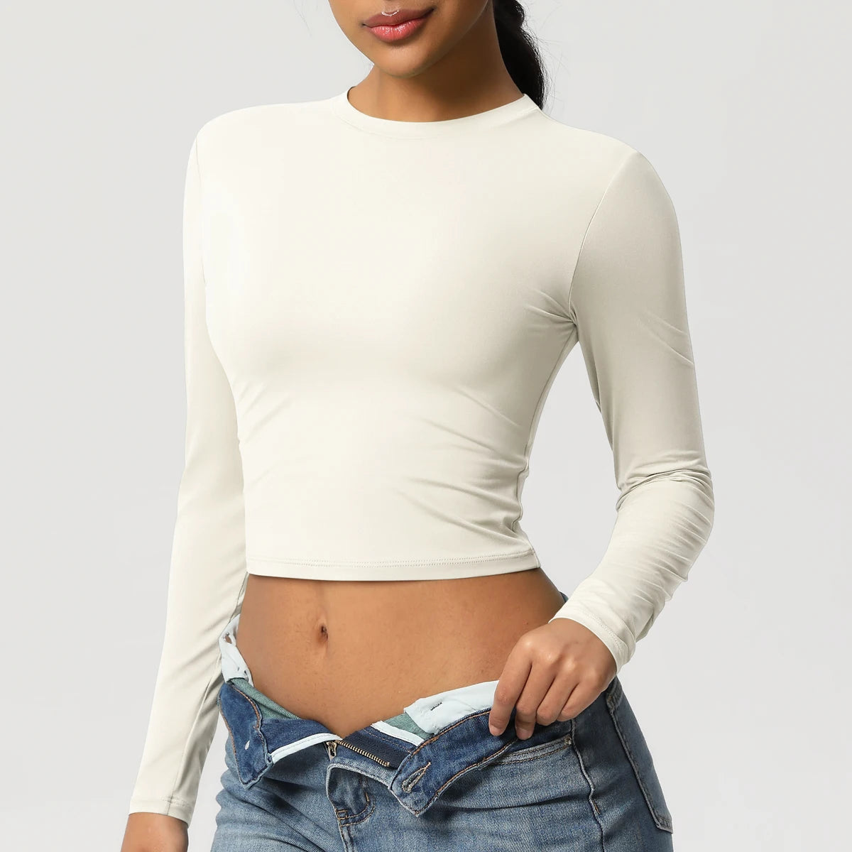 Women Long Sleeve Yoga Top