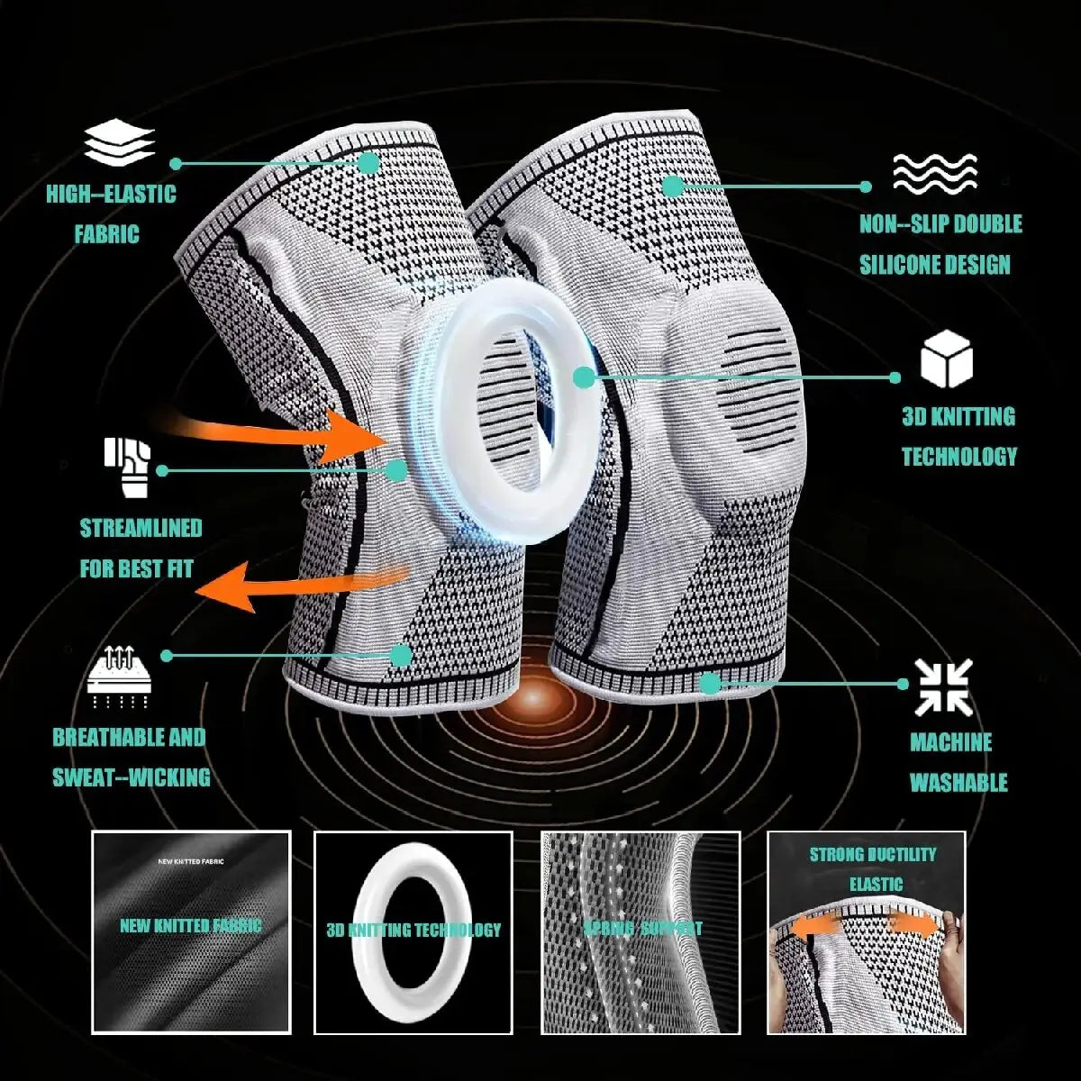 Double Compression Knee Sleeve