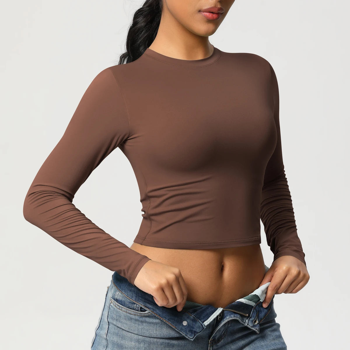 Women Long Sleeve Yoga Top