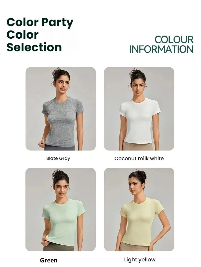 Women Seamless Sport T Shirt