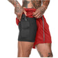Men Double Layer Shorts