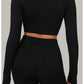 Women Long Sleeve Yoga Shirt